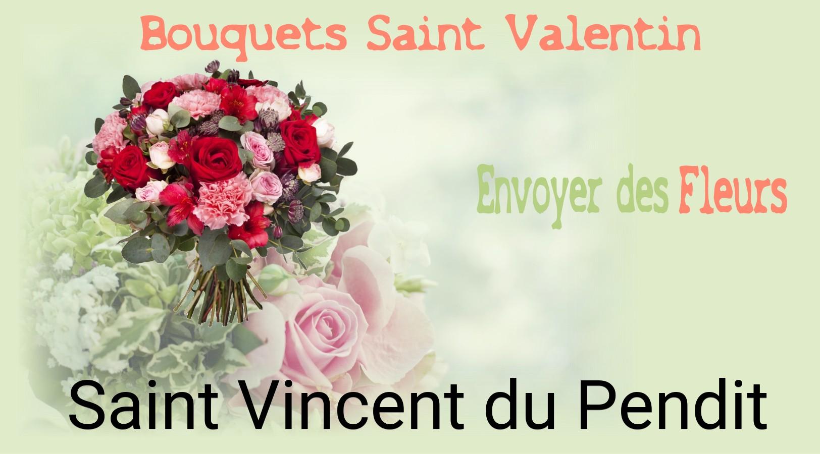Roses de Saint-Valentin livrées à Saint-Vincent-du-Pendit